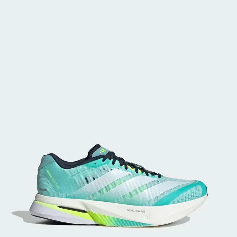 Adidas Adizero Boston 13 Shoes Flash Aqua / Cloud White / Lucid Lemon (JS4945)