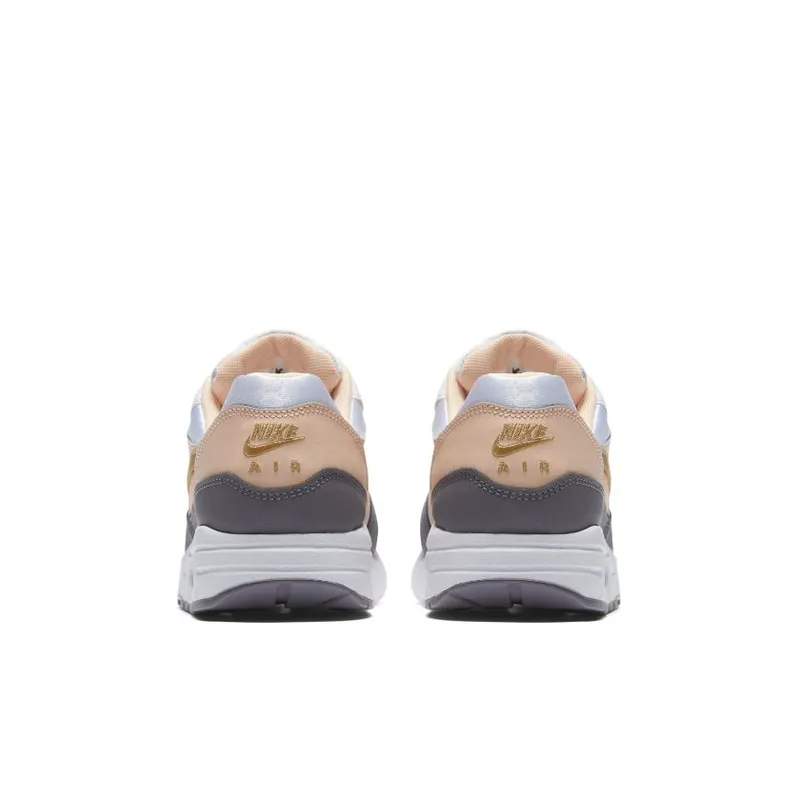 Nike Air Max 1 Crimson Tint (GS) White/Metallic Gold/Gun Smoke (807605-104)