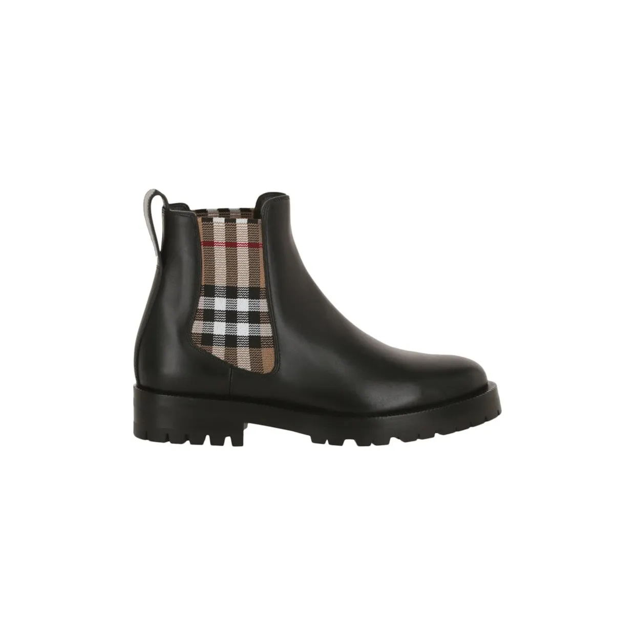 Burberry Vintage Check Chelsea Boots Black Archive Beige (8042363)