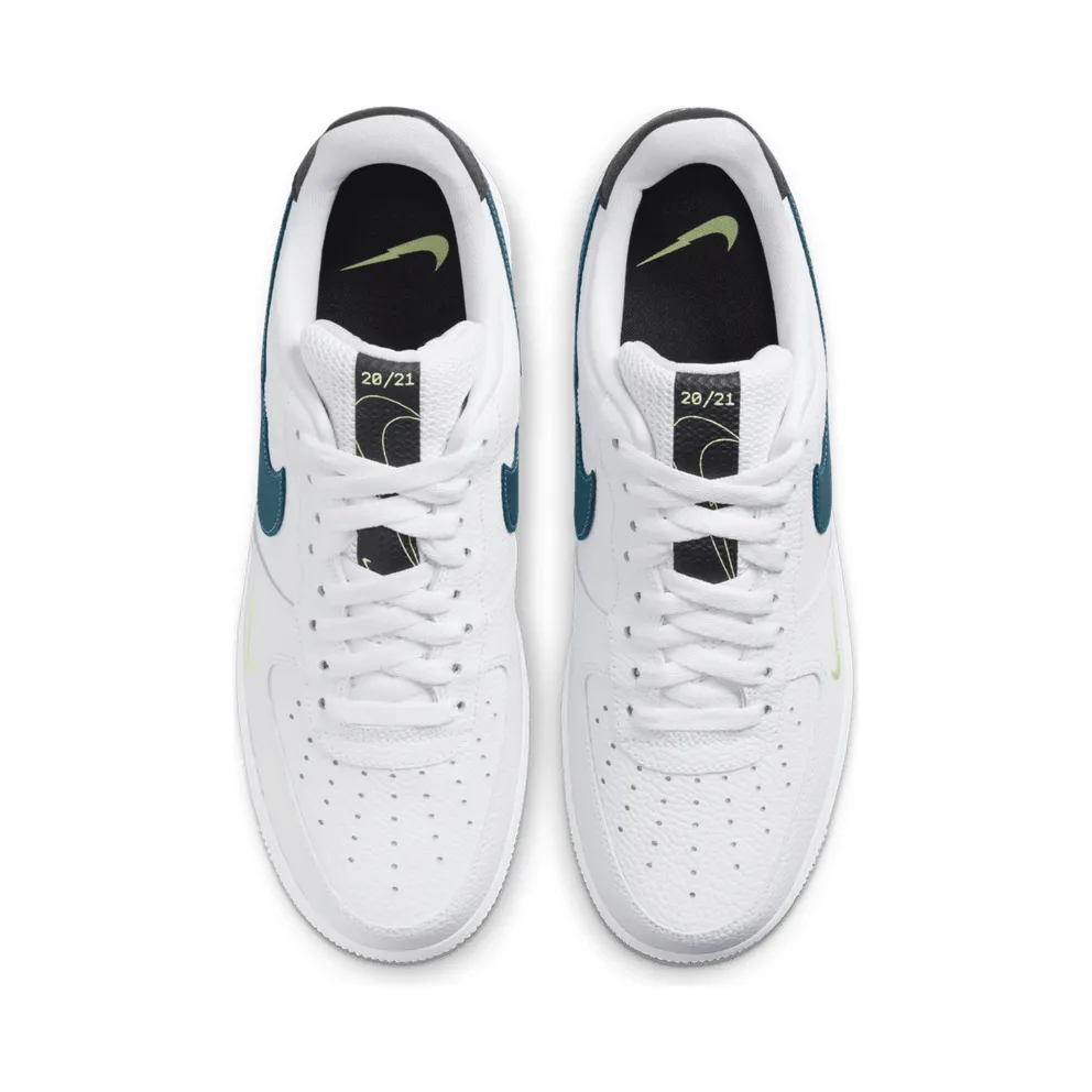 Nike Air Force 1 Low White – “White / Aquamarine-lime Glow-off Noir” (DJ6894-100)