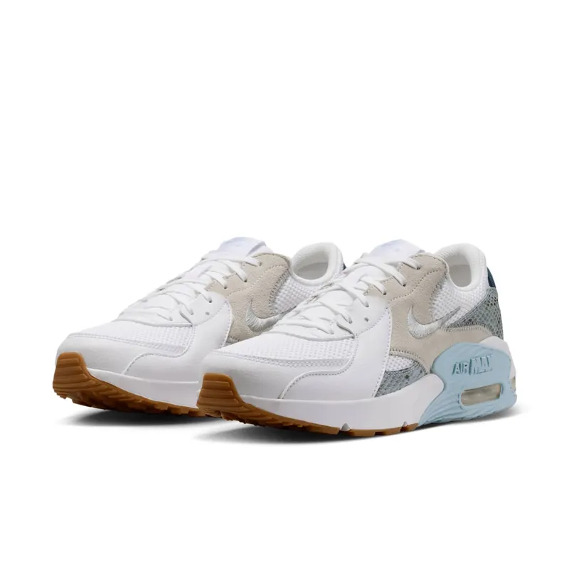 Nike Air Max Excee Premium Womens “White Hydrogen Blue Snakeskin” (IR1379-100)