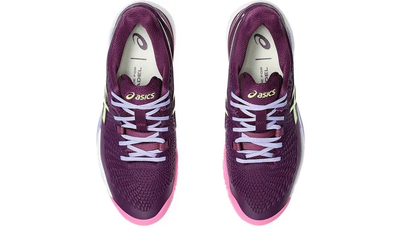 ASICS Gel-Resolution 9 Padel Deep Mauve Lime Green (1042A245-500)