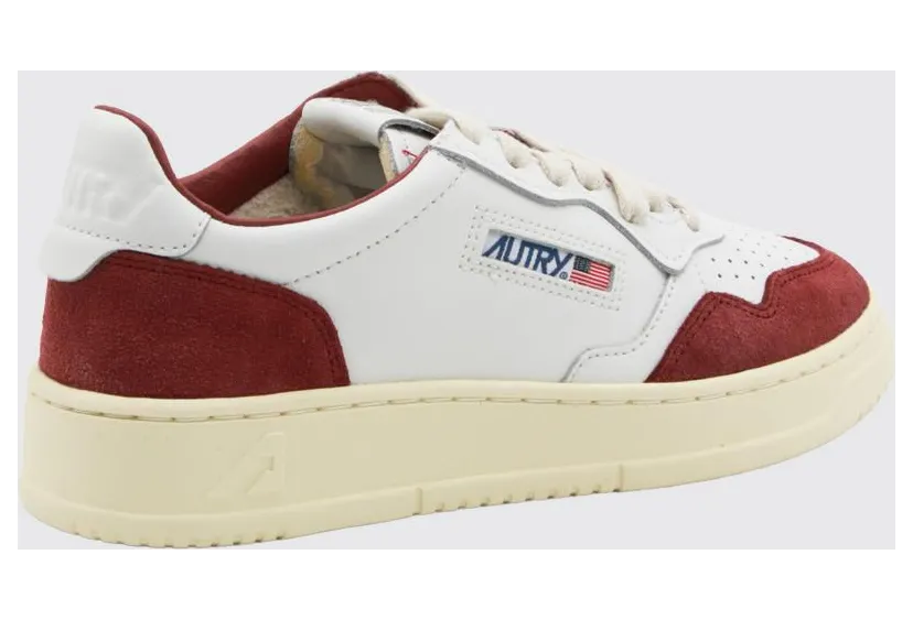 Autry Medalist Low Sneakers for in Leather and Suede with a Bicolor Design Burgundy (AULWFT20) (2)