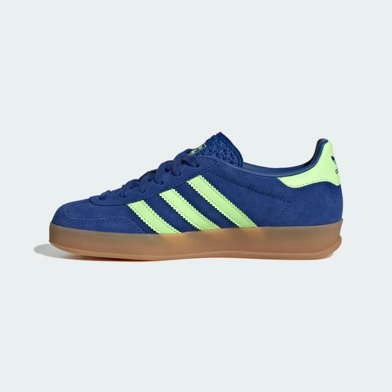 Adidas GAZELLE INDOOR Shoes Royal Blue / Green Spark / Gold Metallic (KI7176)