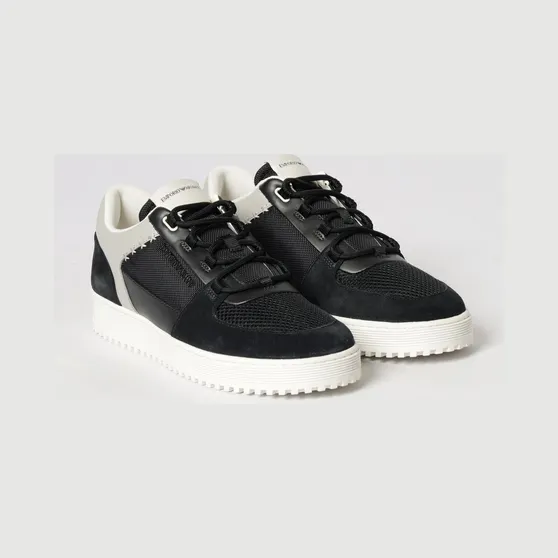 Emporio armani Mesh and Suede Sneakers Blue (EM004838AF24321MB617)