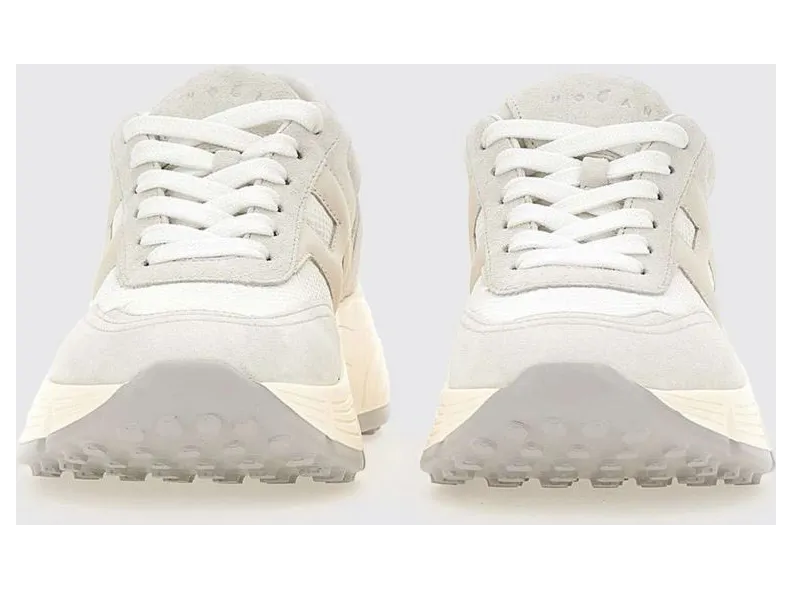 Hogan H669 Suede and Mesh Sneakers Grey (HXW6690FR30UWU089E) (2)