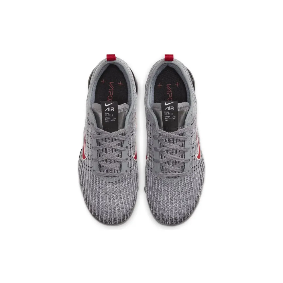 Nike Air VaporMax Flyknit 3 Particle Grey (GS) Particle Grey/Black-Iron Grey-University Red (BQ5238-006)
