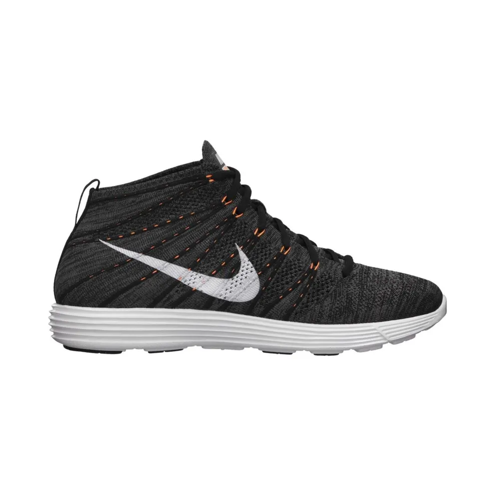 Nike Lunar Flyknit Chukka Midnight Fog Total Orange (554969-081)