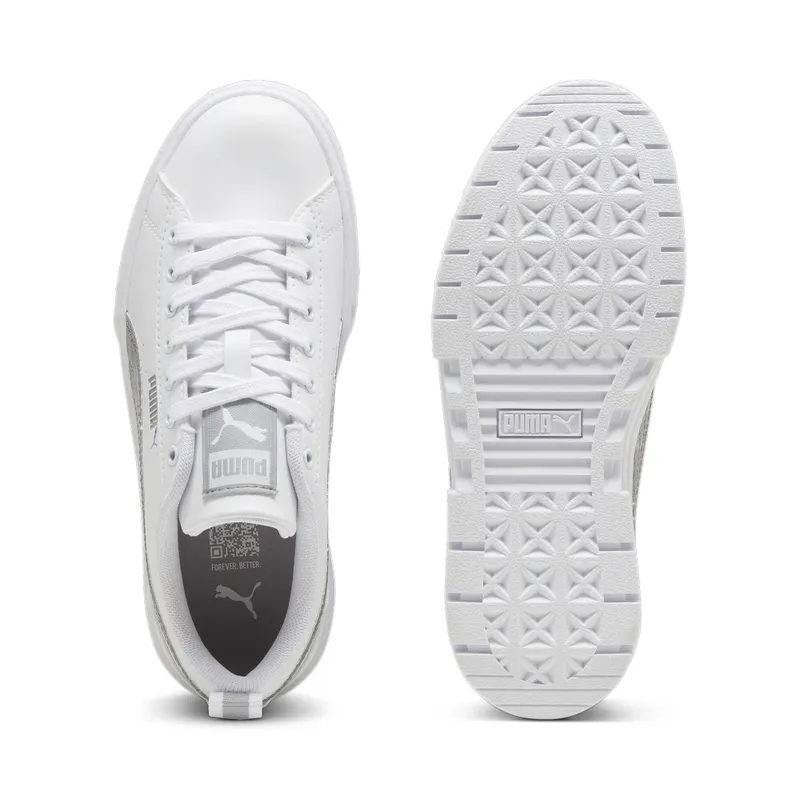 Puma Mayze Glitter “Puma White / Puma Silver” (399700_01)