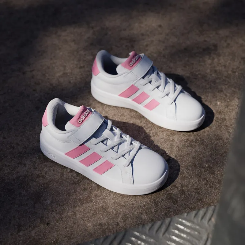 Adidas GRAND COURT 3.0 Shoes KIDS Cloud White / Bliss Pink / Bliss Pink (JP9371)