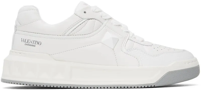 Valentino Garavani White One Stud Low-Top Sneakers (WW2S0CS4NWN)