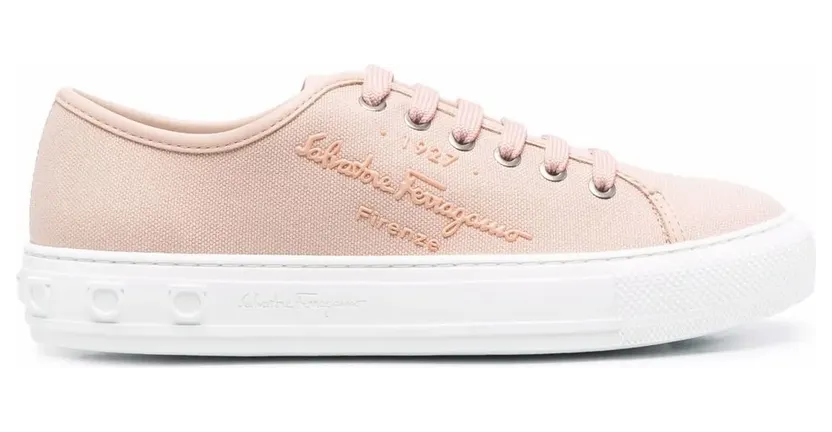 Ferragamo Sneakers mit Logo-Prägung – Rosa (751273)