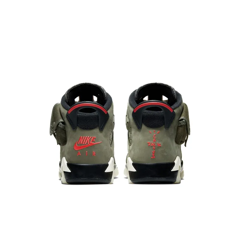Air Jordan x Travis Scott Cactus Jack Nike AJ VI 6 ‘Medium Olive’ (GS) (2019) (CN1085-200)