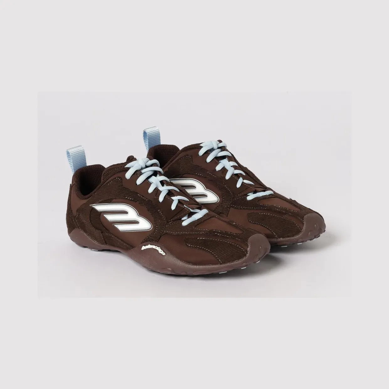 Balenciaga Monday Ultra Corduroy And Canvas Sneakers Brown (853508WMNDI2994)