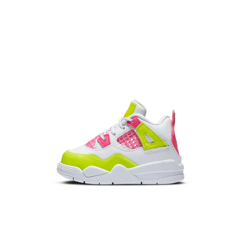 Jordan 4 Retro White Lemon Pink (TD) White/Lemon Venom-Pink Blast (CV7807-100)