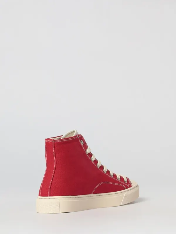 Vivienne Westwood Orb Print Cotton Plimsoll Sneakers Red (75010001WW0004H406) (2)