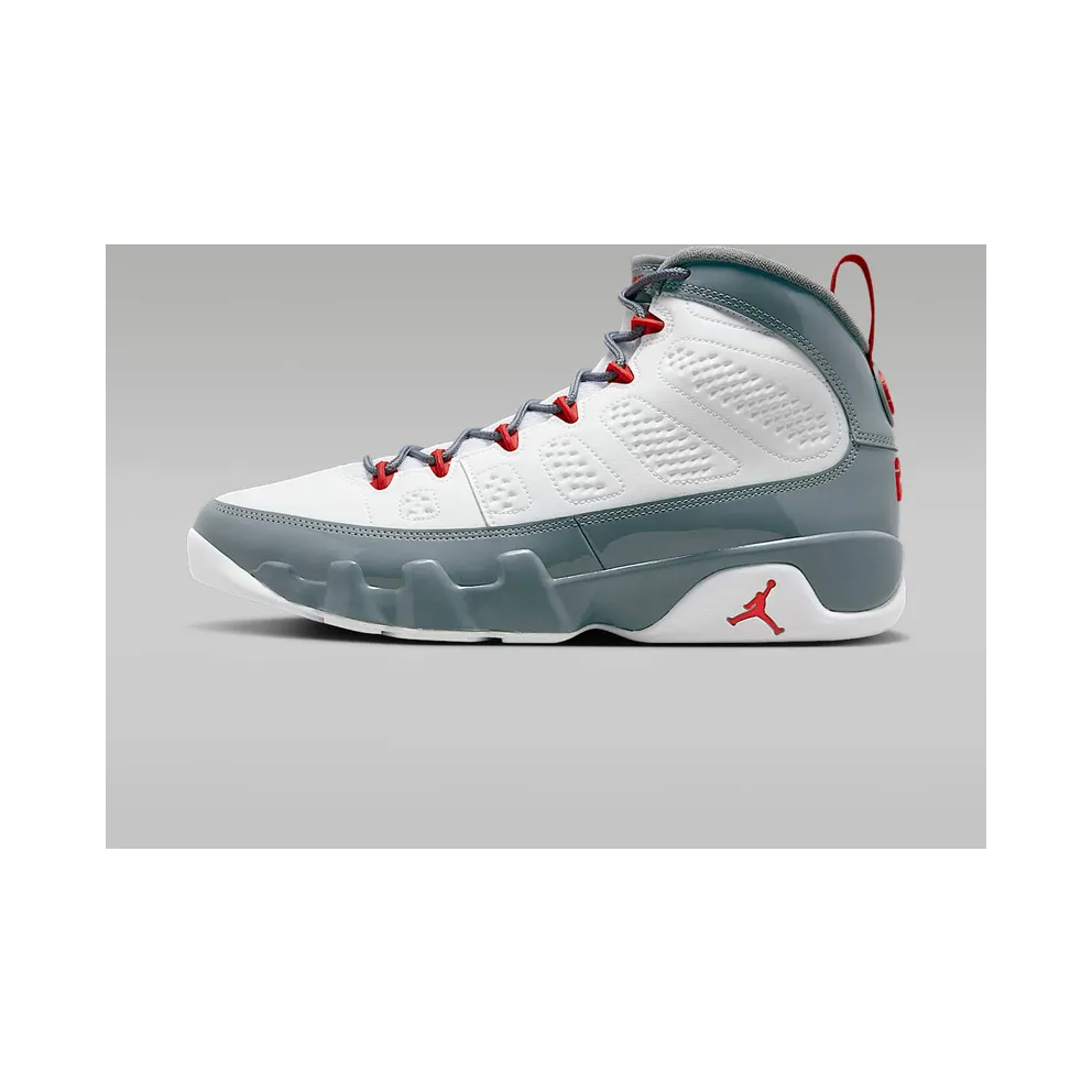 Air Jordan 9 Retro White/Cool Grey/Fire Red (CT8019-162)