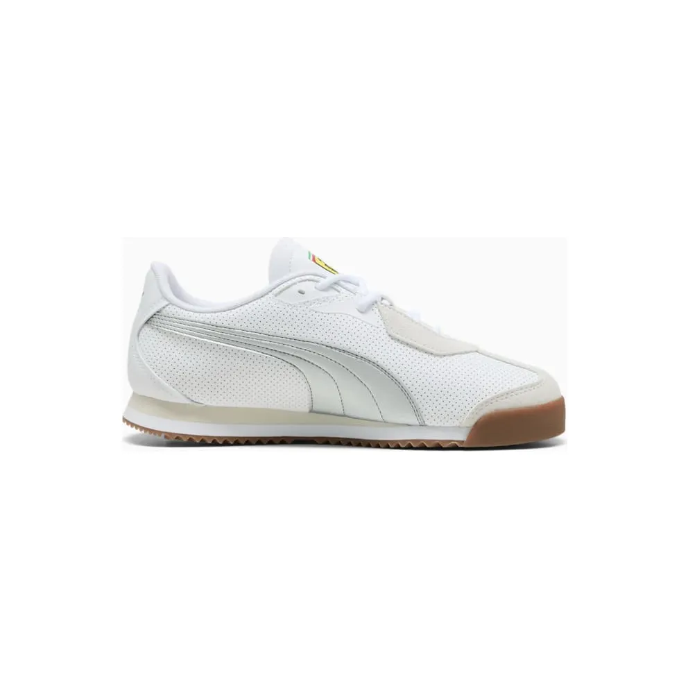 Puma Roma S Scuderia Ferrari White Aged Silver (308909-02)