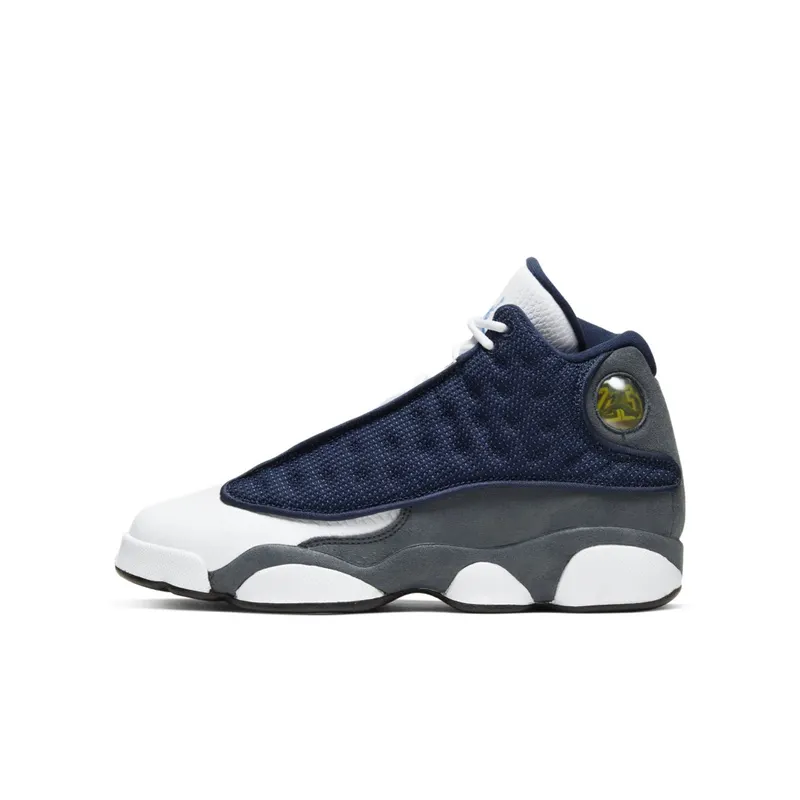 Jordan 13 Retro Flint 2020 (GS) Navy/Flint Grey-White-University Blue (884129-404)