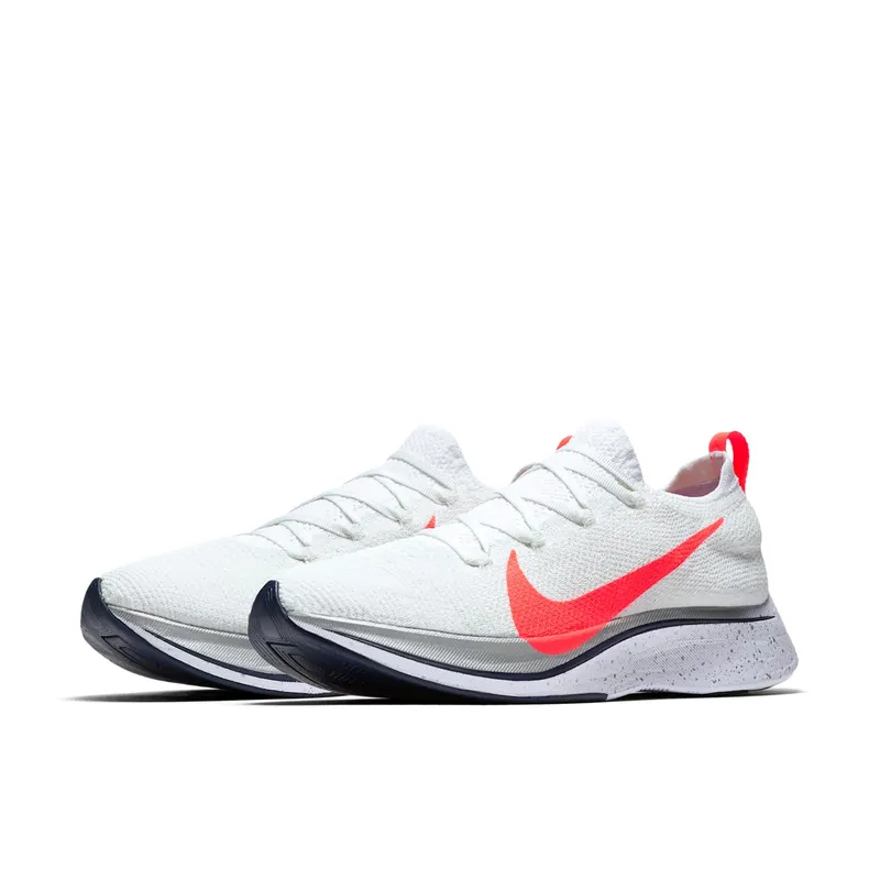 Nike Vaporfly 4% Flyknit Ekiden Pack White/Metallic Silver-Midnight Navy-Flash Crimson (AJ3857-160)