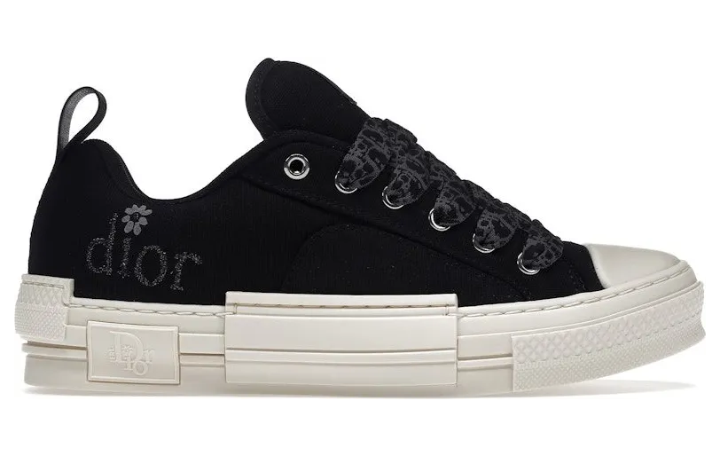 Dior B23 Skater Low Top ERL Black Cotton Canvas (3SN292ZWC_H968)