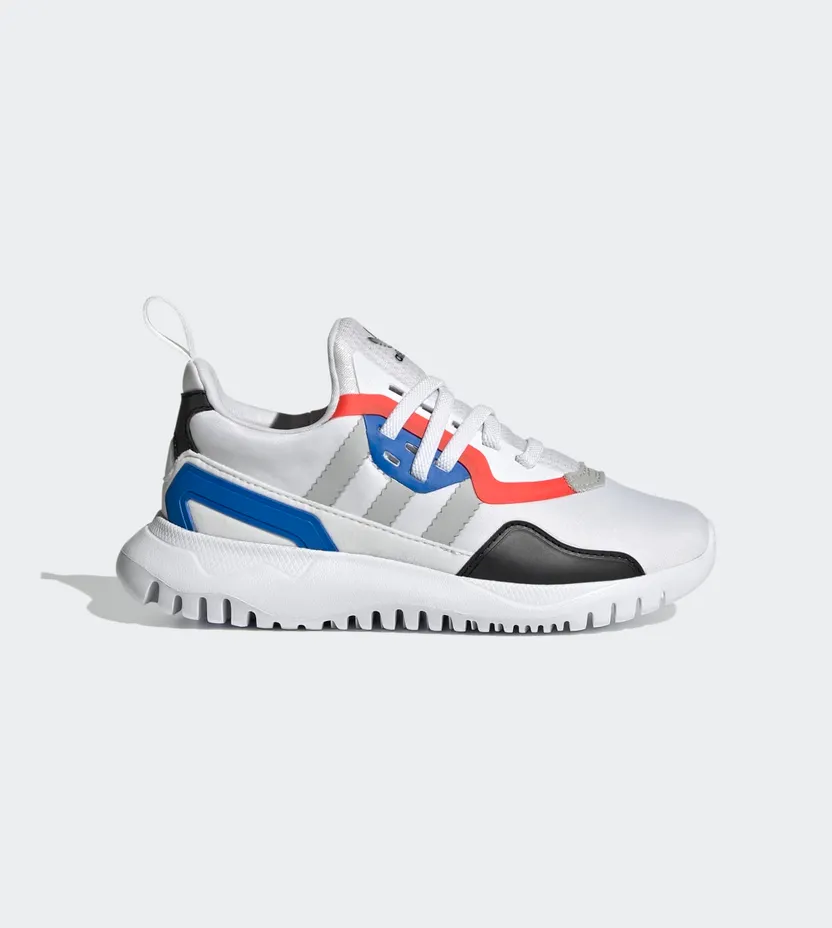 Adidas Flex J ‘White Glow Blue’ Cloud White/Grey Two/Glow Blue (FX5325)