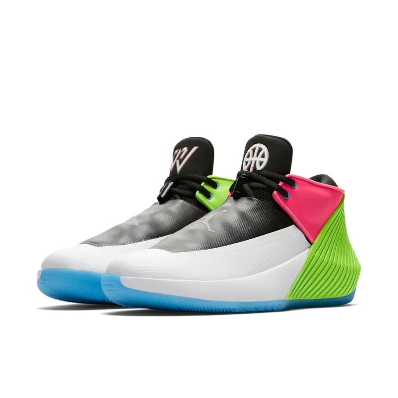 Jordan Why Not Zer0.1 Low Quai54 (2018) White/Metallic Silver-Black (AT9190-100)