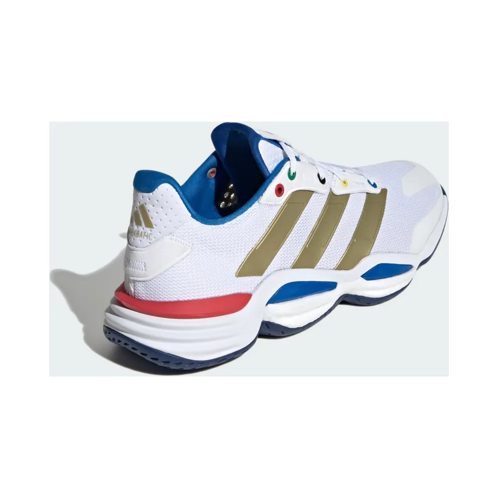 Adidas Stabil 16 Indoor Cloud White / Gold Metallic / Dark Blue (JP5770)
