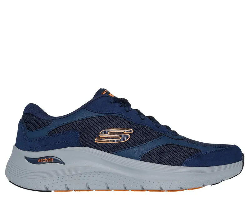 Skechers Arch Fit 2.0 – The Keep – Marine / Orange – “Blue” (232702 NVOR)