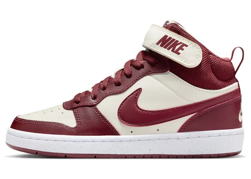 Nike Court Borough Mid 2 Soft Pearl Dark Team Red (CD7782-013)