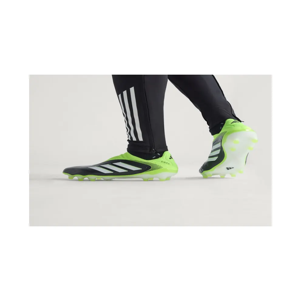 adidas Copa Pure 3 Elite Laceless Firm Ground Boots “Core Black / Cloud White / Lucid Lemon” (JH6302)