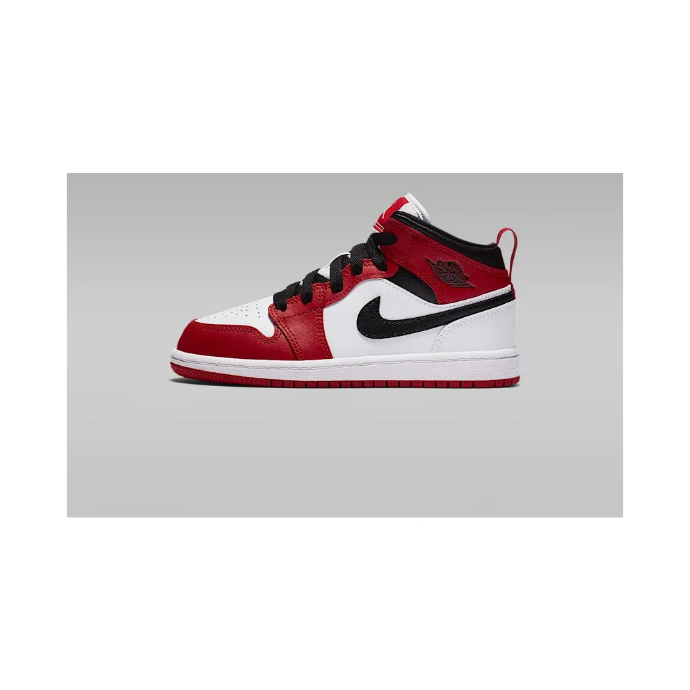 Jordan 1 Mid Chicago 2020 (PS) White/Gym Red-Black (640734-173)