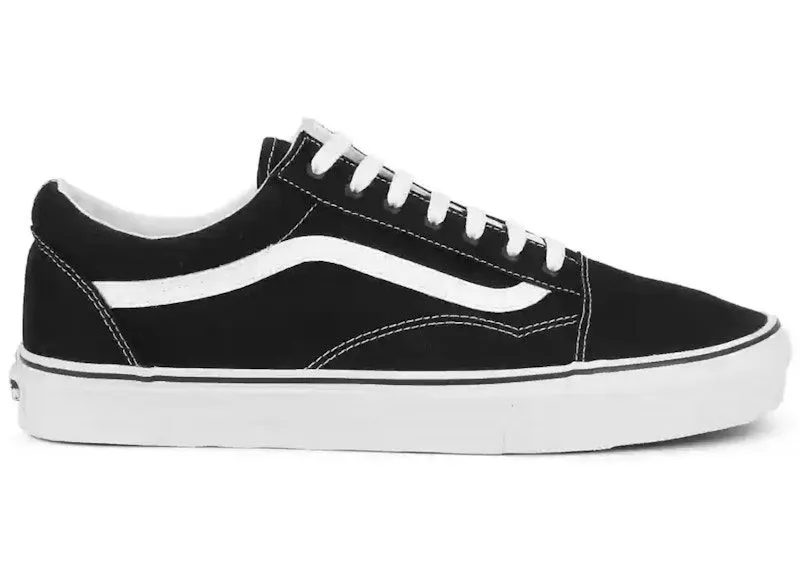 Vans Old Skool Black White (White Heel Tab) (VN000ZDF1WX)