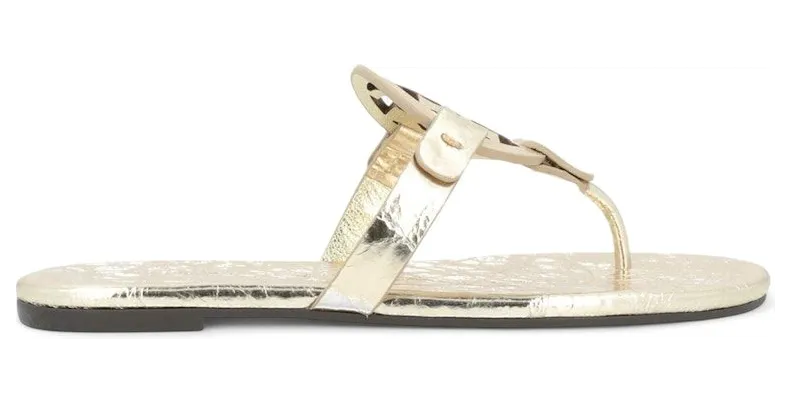 Tory Burch Miller Soft Sandals Spark Gold (90590-723)
