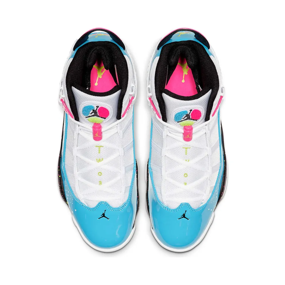 Jordan 6 Rings White Light Blue Fury Cyber White/Light Blue Fury-Cyber-Hyper Pink (CK0018-100)