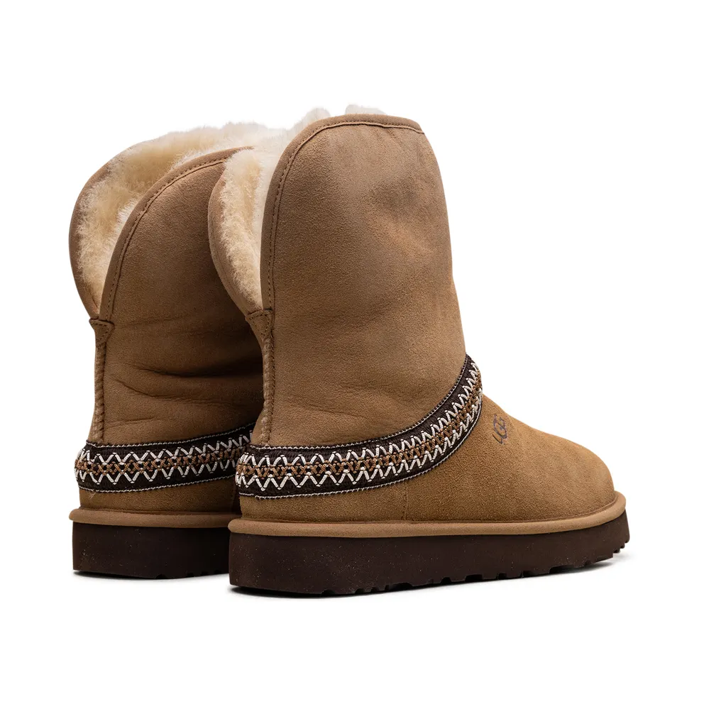 Ugg Classic Short Crescent Boot “Chestnut” (1161770-CHE)