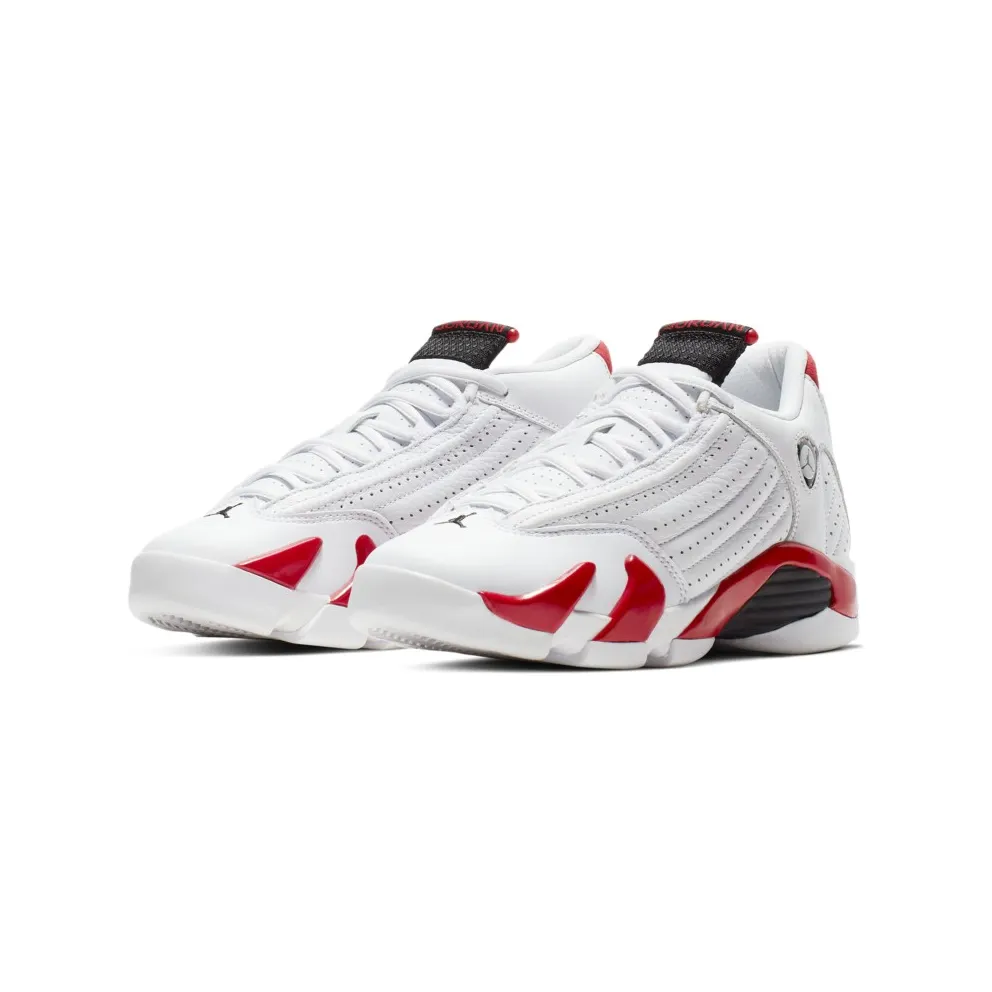 Jordan 14 Retro Rip Hamilton (GS) White/Black-Varsity Red-Metallic Silver (487524-100)