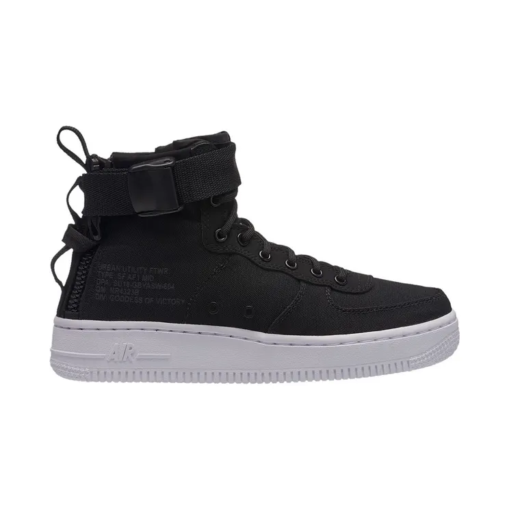 Nike SF Air Force 1 Mid Black Anthracite White (GS)
