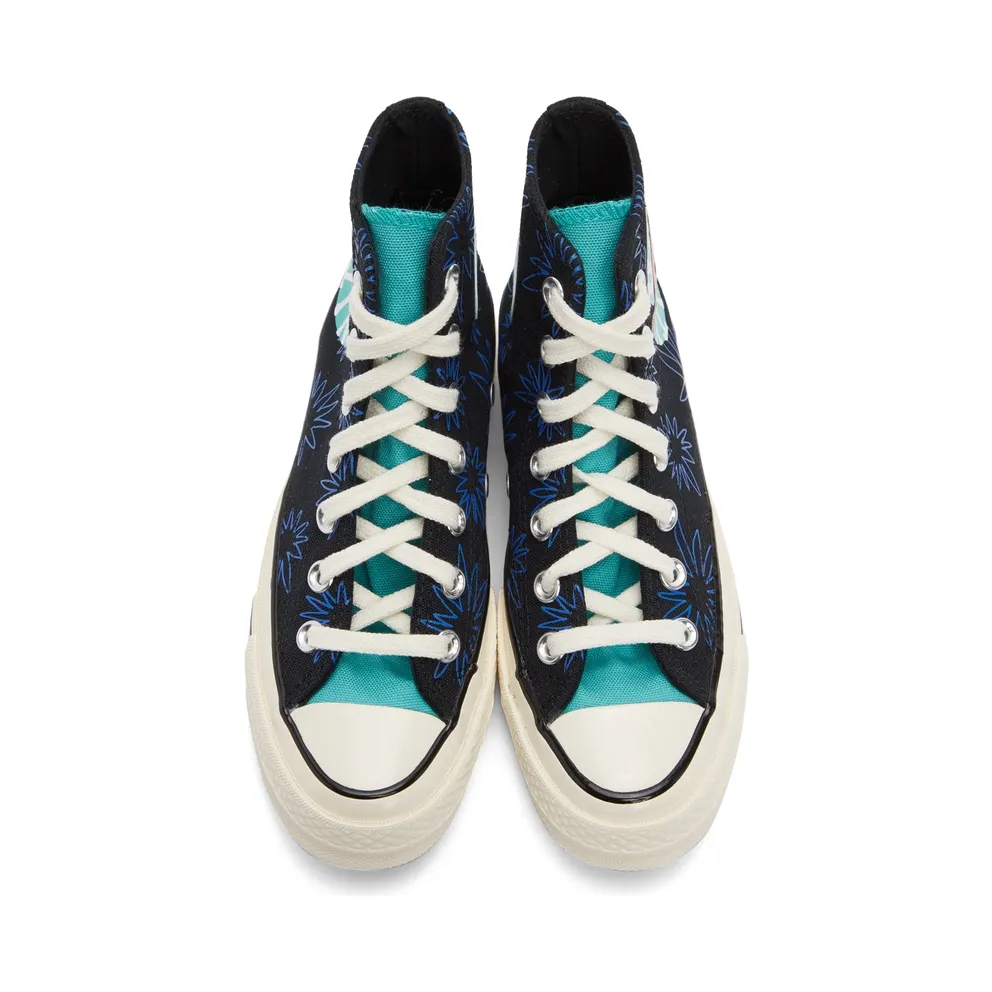 Converse Chuck 70 Zonnige Flowers Black/washed Teal/game Royal (172824C)