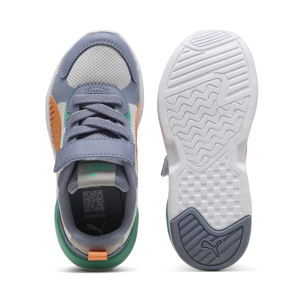 Puma X-Ray 3 “Feather Gray / Melon Glow / Gray Sky / Vibrant Green” (401494_08)