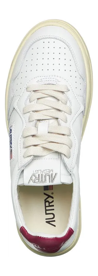 Autry Medalist Low Leather / Leather White / Amethyst (AULWLL43) (4)