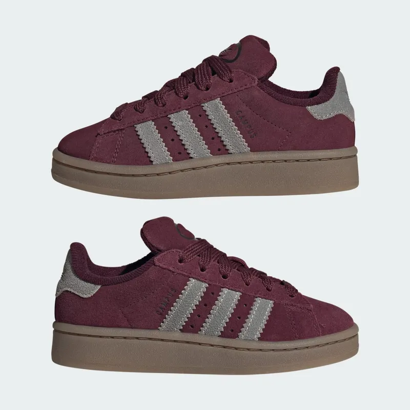 Adidas CAMPUS 00s Shoes Maroon / Khaki Three / Gum (KI9404)