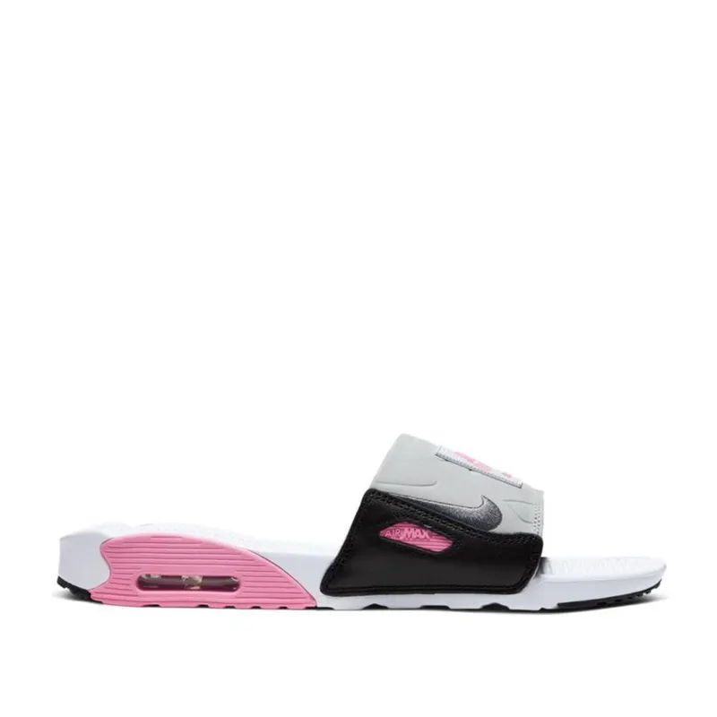 Nike Air Max 90 Slide White Rose Cool Grey White/Rose-Pure Platinum-Cool Grey (BQ4635-100)