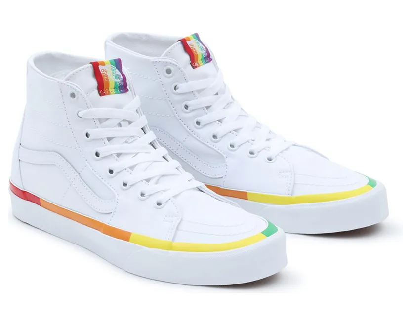 VANS Rainbow Foxing Sk8-hi Tapered Schoenen Wit (VN0A4U16MWF)