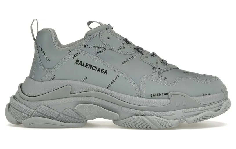 Balenciaga Triple S AllOver Logo Grey Black (536737 W2FA1 1810)
