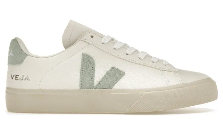 Veja Campo Low Chromefree Leather White Matcha (CP0502485A)