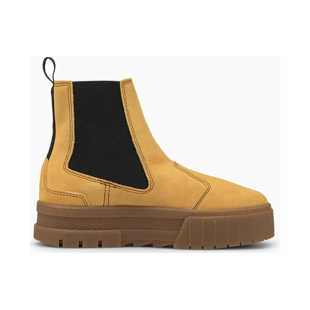 Puma Mayze Chelsea Suede Shoes Brown (382829-04)