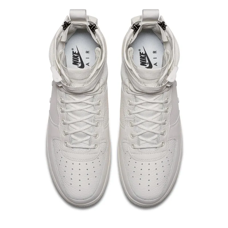 Nike SF Air Force 1 Mid Triple Ivory Ivory/Reflective Silver (AA6655-100)