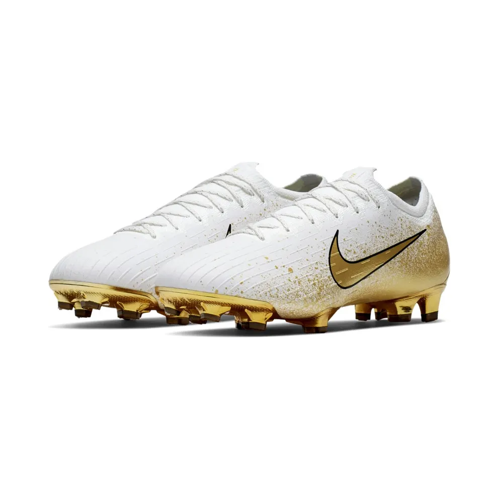 Nike Vapor 12 Elite SE FG White Metallic Gold White/Metallic Silver-Metallic Vivid Gold (CI0907-170)