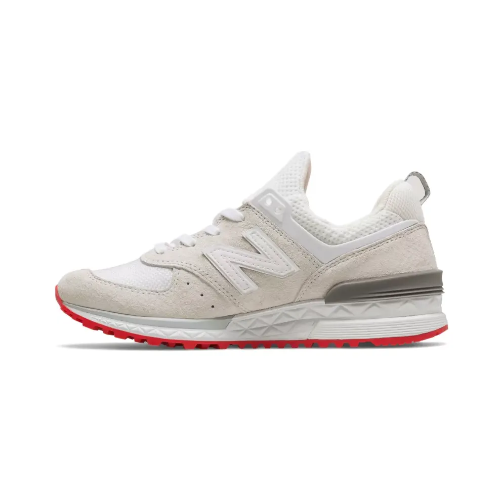 New Balance 574 Sport Off White Red (W) White/Off White (WS574TO)